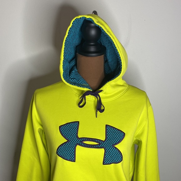 Under Armour Storm semifitted fleece lined hoodie with quilted textured logo S - Picture 5 of 16